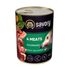 SAVORY Gourmand mokra karma dla dorosłych psów - 4 mięsa, 400 g