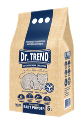 Dr. Trend super premium Żwirek dla kota - Baby Powder 5 L