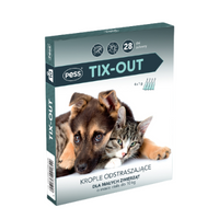 PESS TIX-OUT krople dla małych psów i kotów do 10 kg, 4 x 1 g
