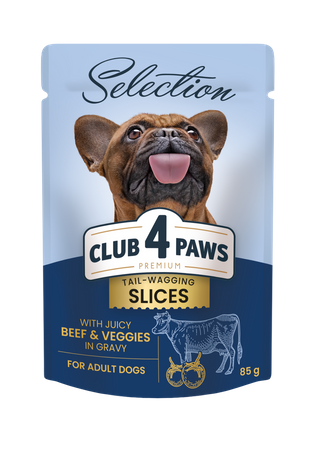 CLUB 4 PAWS Selection mokra karma dla psów małych ras - wołowina 85 g