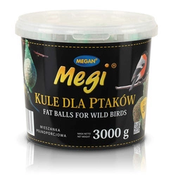 MEGAN pokarm dla dzikich ptaków - kule zimowe małe, 30 x 100 g