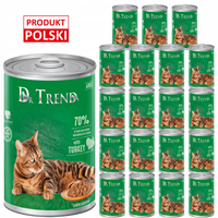 DR. TREND mokra karma dla kotów z indykiem w delikatnym sosie 20x400 g