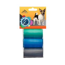 4DOG Torba higieniczna wielokolorowa - 3 szt.