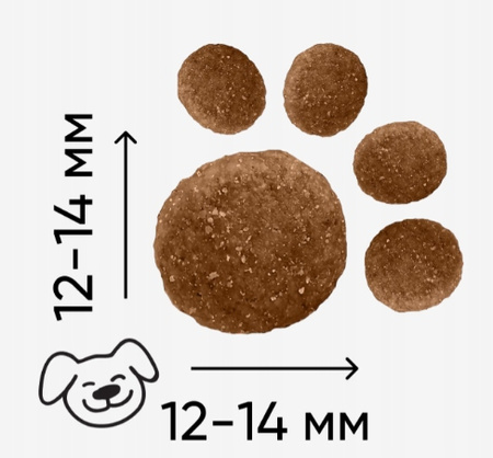 HALF&HALF Sucha karma dla psów średnich ras z wołowiną 2 kg + 2 kg