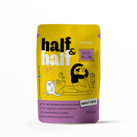 Half&Half mokra karma dla dorosłych kotów - kaczka w sosie 100 g