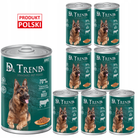 DR. TREND mokra karma dla psów z wołowiną w delikatnym sosie 8 x 1250 g