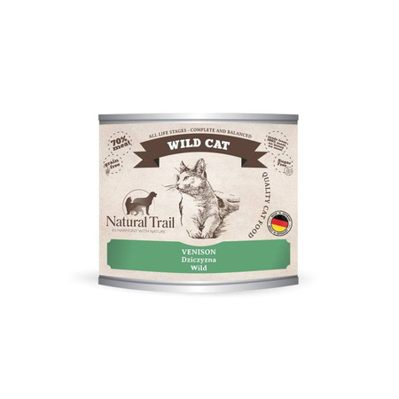 NATURAL TRAIL Wild Cat mokra karma dla kotów - dziczyzna 200 g