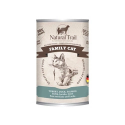 NATURAL TRAIL Family Cat mokra karma dla kotów - indyk, kaczka, łosoś 400 g