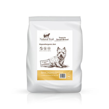 NATURAL TRAIL Premium Insects sucha karma dla psów małych ras 2 kg