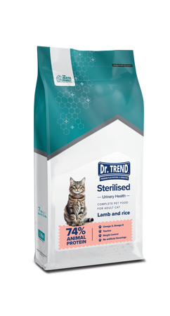 Dr. Trend Premium sucha karma dla kotów sterylizowanych jagnięcina 2 kg