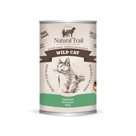 NATURAL TRAIL Wild Cat mokra karma dla kotów - dziczyzna 400 g