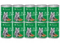 DR. TREND mokra karma dla kotów z kurczakiem w delikatnym sosie 10x400 g