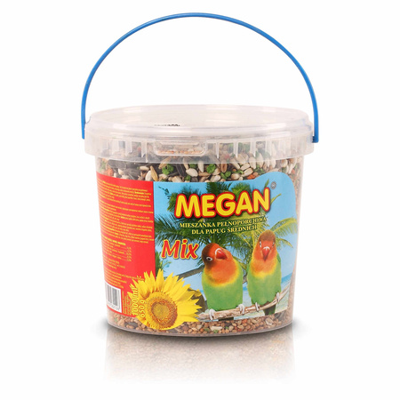 MEGAN MIX pokarm dla papug średnich, 1 L (0,65 kg)