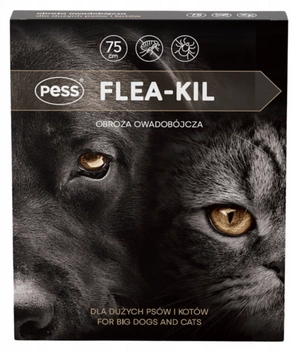 PESS FLEA-KIL obroża owadobójcza dla dużych psów i kotów, 75 cm