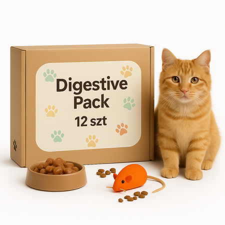 Digestive Pack – Zestaw 12 szt Mix karm dla kotów wrażliwych