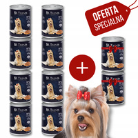 DR. TREND Premium mokra karma dla psów z dziczyzną w sosie 8x400 g + GRATIS