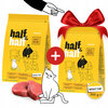 HALF&HALF Sucha karma dla kotów z wołowiną i witaminami 300g + 300g