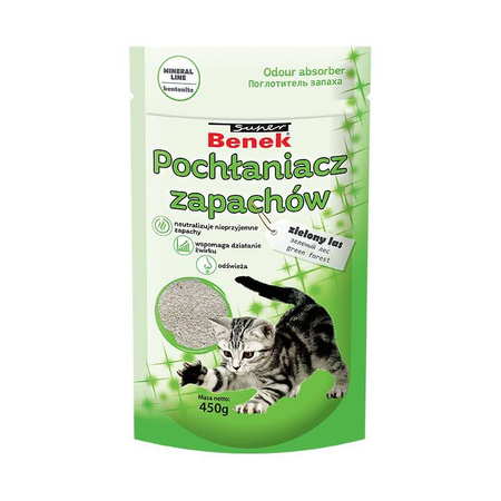 Super Benek pochłaniacz o zapachu zielony las 450 g