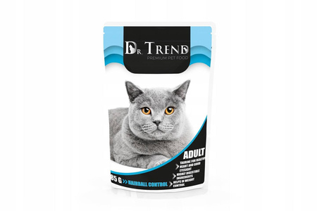 DR. TREND Premium "Hairball control" mokra karma dla kotów 85 g