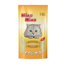 MIAU MIAU żwirek naturalny na bazie tofu 15 L