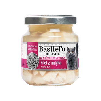 BASTTET'O HOLISTIC Sterilised mokra karma dla kotów - indyk, 130 g