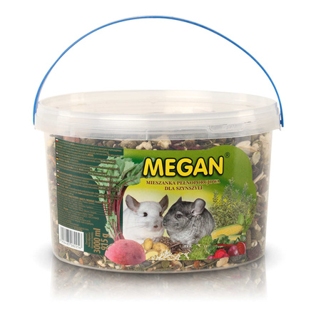 MEGAN karma naturalna dla szynszyli, 3 L (915 g)