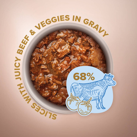 CLUB 4 PAWS Selection mokra karma dla psów małych ras - wołowina 85 g