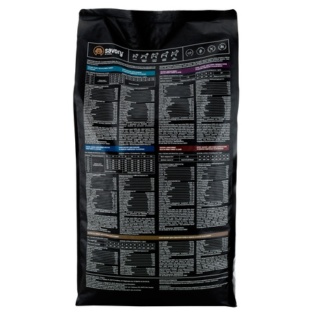 SAVORY Junior dla młodych psów dużych ras - indyk i kurczak 12 kg