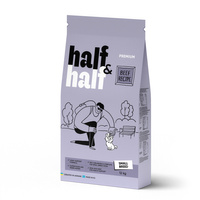 Half&Half sucha karma dla dorosłych psów małych ras - wołowina 12 kg