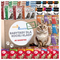 Rarytasy Mix Smaków - Zestaw 40 saszetek mokrej karmy dla kotów