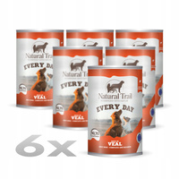 NATURAL TRAIL Every Day mokra karma dla dorosłych psów - cielęcina 6x400 g