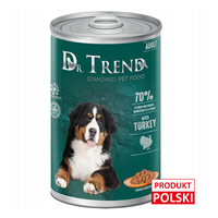 DR. TREND mokra karma dla psów z indykiem w delikatnym sosie 1250 g