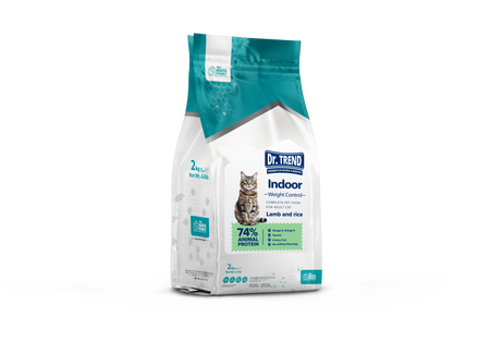 Dr. Trend Premium sucha karma dla kotów domowych jagnięcina ryż 2 kg