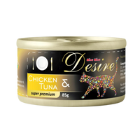 MIAU MIAU DESIRE mokra karma dla kotów - kurczak i tuńczyk 85 g