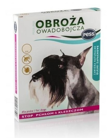 PESS Obroża owadobójcza z olejkami eterycznymi PESS-PER dla psów, 60 cm