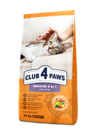 CLUB 4 PAWS „Indoor 4 in1” sucha karma dla kotów - jagnięcina 14 kg