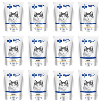 ZESTAW ENZO VET Renal mokra karma dla kotów - kurczak w sosie 12 x 100 g