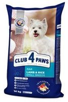 CLUB 4 PAWS Premium sucha karma dla psów małych ras - jagnięcina i ryż 14 kg