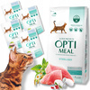 OPTIMEAL zestaw suchej i mokrej karmy dla STERYL kotów - indyk i dorsz
