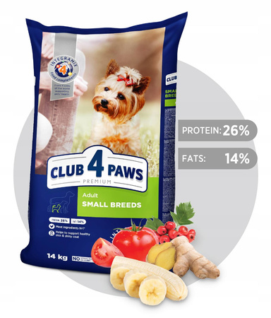 CLUB 4 PAWS Premium sucha karma dla psów małych ras 14 kg 