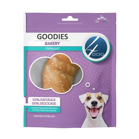 4DOG GOODIES przysmak dla psów - rogalik z kurczakiem, 100 g