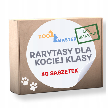 Rarytasy Mix Smaków - Zestaw 40 saszetek mokrej karmy dla kotów