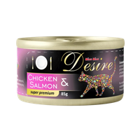 MIAU MIAU DESIRE mokra karma dla kotów - kurczak i łosoś 85 g