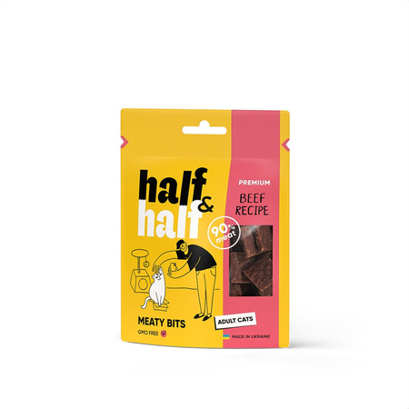 Half&Half przysmak dla kotów - kawałki wołowiny 50 g