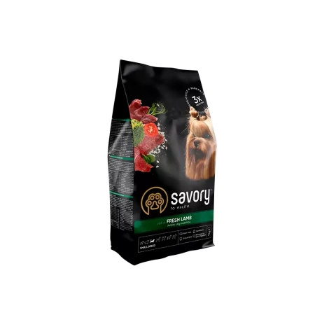 SAVORY sucha karma dla psów małych ras - jagnięcina 3 kg