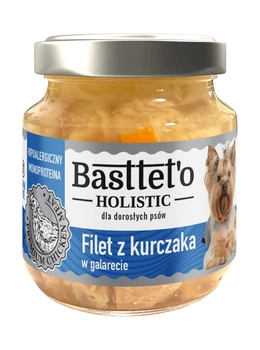 BASTTET'O HOLISTIC monoproteinowa mokra karma dla psów - kurczak, 130 g