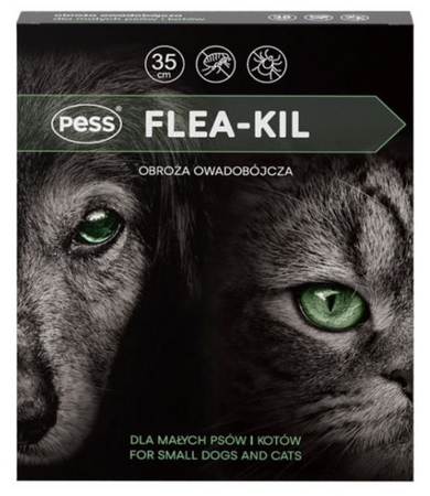 PESS FLEA-KIL obroża owadobójcza dla małych psów i kotów, 35 cm