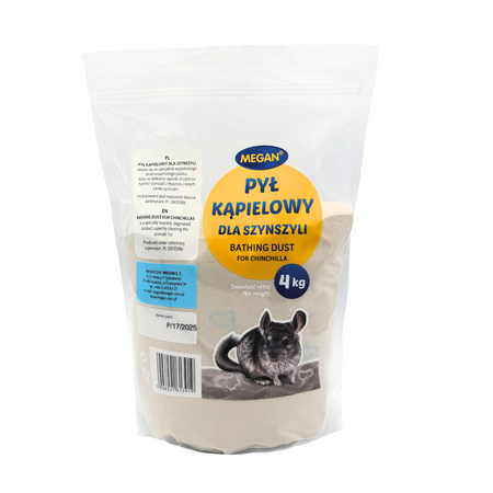 MEGAN Pył kąpielowy dla szynszyli, 4 kg