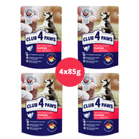 CLUB 4 PAWS Premium mokra karma dla szczeniąt - indyk (4 x 85) 340 g