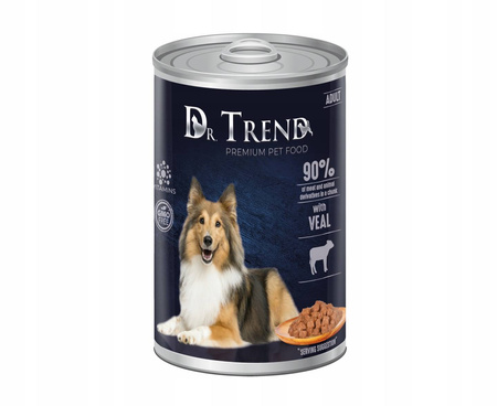 DR. TREND Premium mokra karma dla psów z cielęciną w sosie 20x400 g